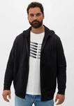 s.Oliver Allwetterjacke Sweatjacke mit Kapuze Schwarz/Dunkelgrau