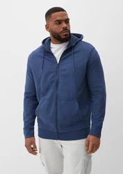 s.Oliver Allwetterjacke Sweatjacke mit Kapuze Blau/Dunkelblau/Hellblau