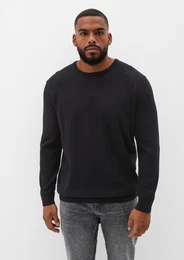 Strickpullover Pullover aus Feinstrick Logo