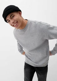 Sweatshirt Sweatshirt mit Logostickerei Logo