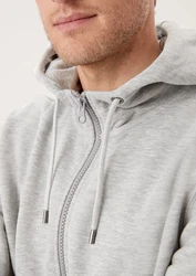 s.Oliver Allwetterjacke Sweatjacke mit Kapuze Grau/Hellgrau