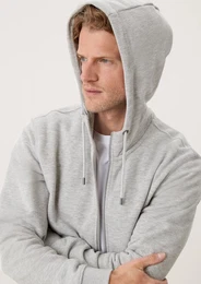Allwetterjacke Sweatjacke mit Kapuze Kontrast-Details