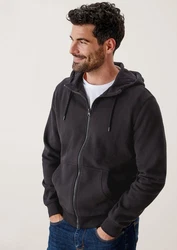 s.Oliver Allwetterjacke Sweatjacke mit Kapuze Dunkelgrau/Schwarz/Hellgrau