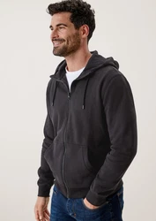 s.Oliver Allwetterjacke Sweatjacke mit Kapuze Dunkelgrau/Schwarz/Hellgrau