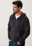 s.Oliver Allwetterjacke Sweatjacke mit Kapuze Dunkelgrau/Schwarz/Hellgrau