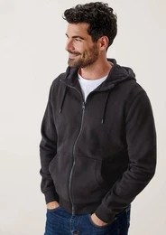 Allwetterjacke Sweatjacke mit Kapuze Kontrast-Details