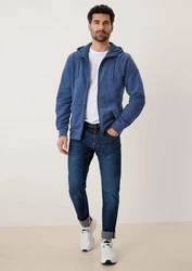 s.Oliver Allwetterjacke Sweatjacke mit Kapuze Blau/Hellblau/Grau/Dunkelblau