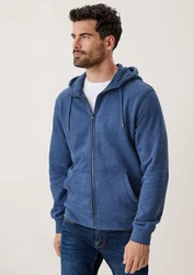 s.Oliver Allwetterjacke Sweatjacke mit Kapuze Blau/Hellblau/Grau/Dunkelblau