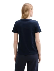 TOM TAILOR T-Shirt mit Print Dunkelblau