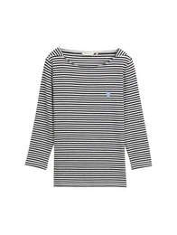 T-Shirt Langarmshirt mit Streifenmuster