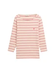 TOM TAILOR T-Shirt Langarmshirt Braun/Rosa/Lila