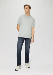 QS Kurzarmshirt Rundhals T-Shirt 