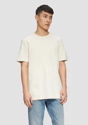 s.Oliver Kurzarmshirt T-Shirt mit Waffelstruktur Logo 