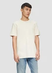s.Oliver Kurzarmshirt T-Shirt mit Waffelstruktur Logo 