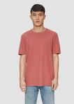 s.Oliver Kurzarmshirt T-Shirt mit Waffelstruktur Logo 