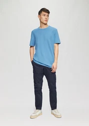 s.Oliver Kurzarmshirt T-Shirt mit Waffelstruktur Logo 