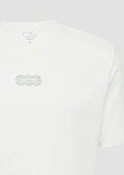 QS Kurzarmshirt Basic Rundhals T-Shirt mit Frontprint Artwork 