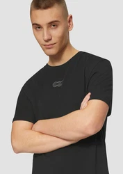 QS Kurzarmshirt Basic Rundhals T-Shirt mit Frontprint Artwork 