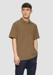 s.Oliver Poloshirt mit Waffelstruktur und Logo-Patch 