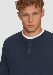 QS Pullover Dunkelblau/Grau/Hellblau