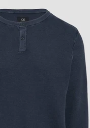 QS Pullover Dunkelblau/Grau/Hellblau