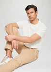 s.Oliver Kurzarmshirt Raglan-Shirt Beige/Weiß/Khaki/Creme/Hellblau