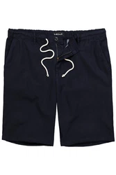 Men Plus Bermudas Relaxed Fit Elastikbund Schwarz/Dunkelblau