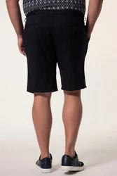 Men Plus Bermudas Relaxed Fit Elastikbund Schwarz/Dunkelblau