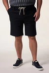 Men Plus Bermudas Relaxed Fit Elastikbund Schwarz/Dunkelblau