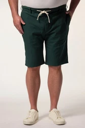 Men Plus Bermudas Relaxed Fit Elastikbund Dunkelgrün/Grün