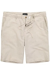 Men Plus Bermudas Relaxed Fit Elastikbund Khaki/Beige