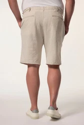 Men Plus Bermudas Relaxed Fit Elastikbund Khaki/Beige
