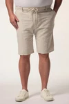 Men Plus Bermudas Relaxed Fit Elastikbund Khaki/Beige