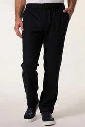 5-Pocket-Jeans Leinenmix-Hose Regular Fit Dehnbund