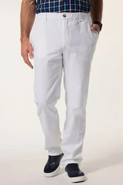5-Pocket-Jeans Leinenmix-Hose Regular Fit Dehnbund