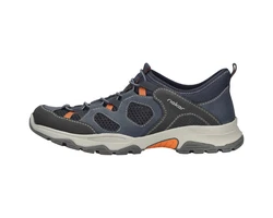 Rieker Herren Slipper Dunkelblau/Grau/Orange/Blau/Hellblau