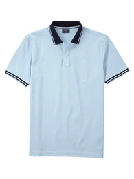 Poloshirt Casual farbliche Kontrast-Details