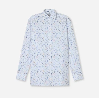 OLYMP Businesshemd Luxor comfort fit Hellblau/Mischfarben/Blau/Fliederfarben