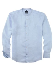 OLYMP Hemd Casual Hellblau/Blau/Grau