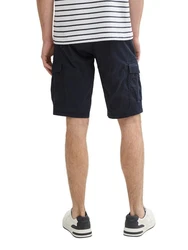TOM TAILOR Bermudas Cargo Shorts mit Taschen Dunkelblau/Blau