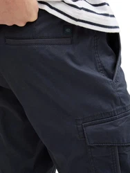 TOM TAILOR Bermudas Cargo Shorts mit Taschen Dunkelblau/Blau