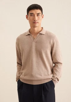 seidensticker Strickpullover Regular Langarm Kragen Uni