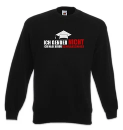 Sweatshirt Ich Gender Nicht Sweatshirt GBT LGBTQ GLBT Lesbian Gay Spa Trans (1-tlg) Witzig Fun Anti Comedy