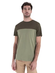 Icebreaker T-Shirt Dunkelgrün/Grün