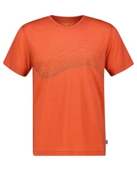Meru T-Shirt BUSTOS (1-tlg) Orange/Rot