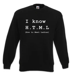 Sweatshirt I Know Html Sweatshirt How to meet Ladies Silicon TV Series Valley (1-tlg) Company Big TBBT Bang