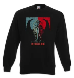 Sweatshirt Beware Of Cthulhu Sweatshirt Horror Arkham Lovecraft Miskatonic (1-tlg) Antarctic Expedition Call of