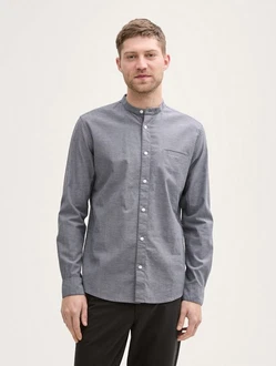 TOM TAILOR Langarmhemd Fitted Oxford Hemd 