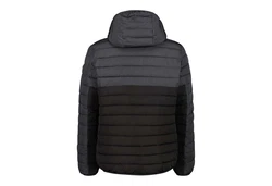 CMP Herren Daunenjacke MAN JACKET FIX HOOD Schwarz/Grau/Dunkelgrau
