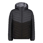 CMP Herren Daunenjacke MAN JACKET FIX HOOD Schwarz/Grau/Dunkelgrau